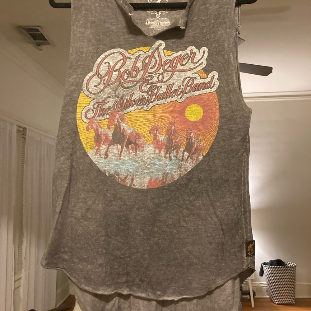 Bob Seger tee with fringe